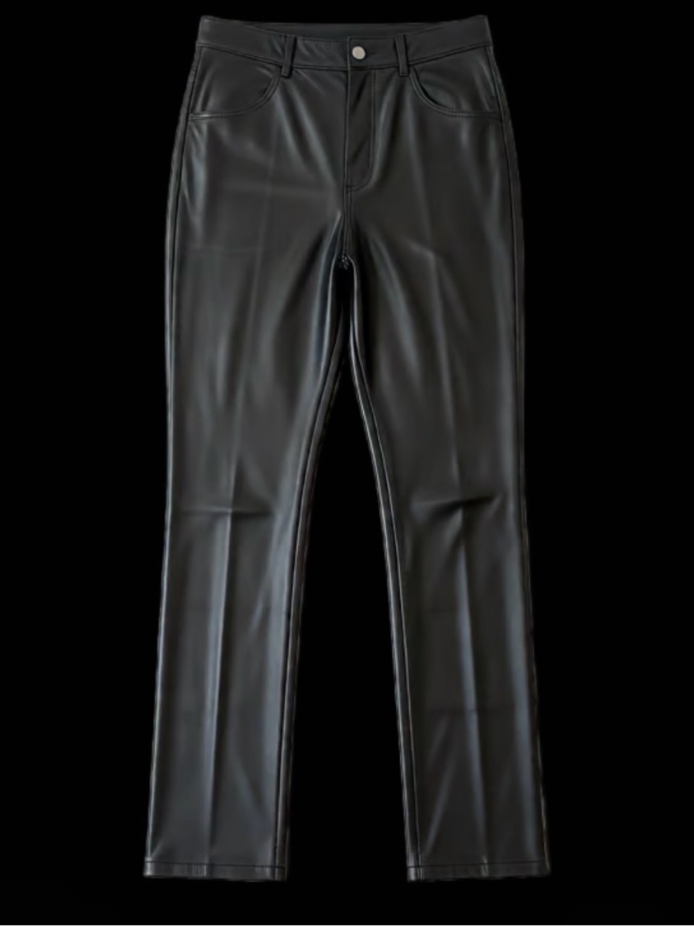 SHEIN Black Faux Leather Leggings